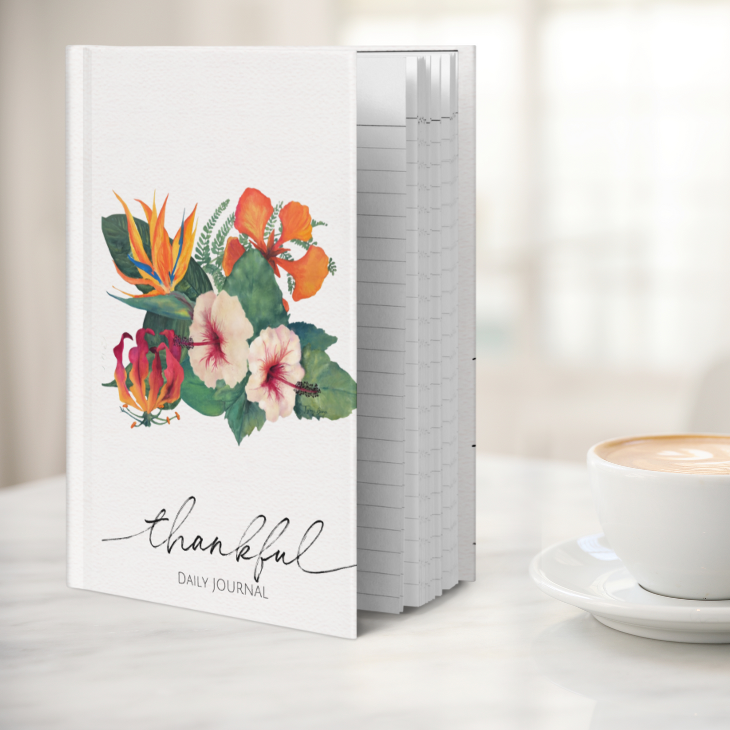 Tropical Bloom Hardcover Journal