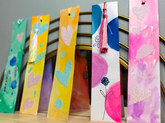 Custom XL Watercolor Bookmark
