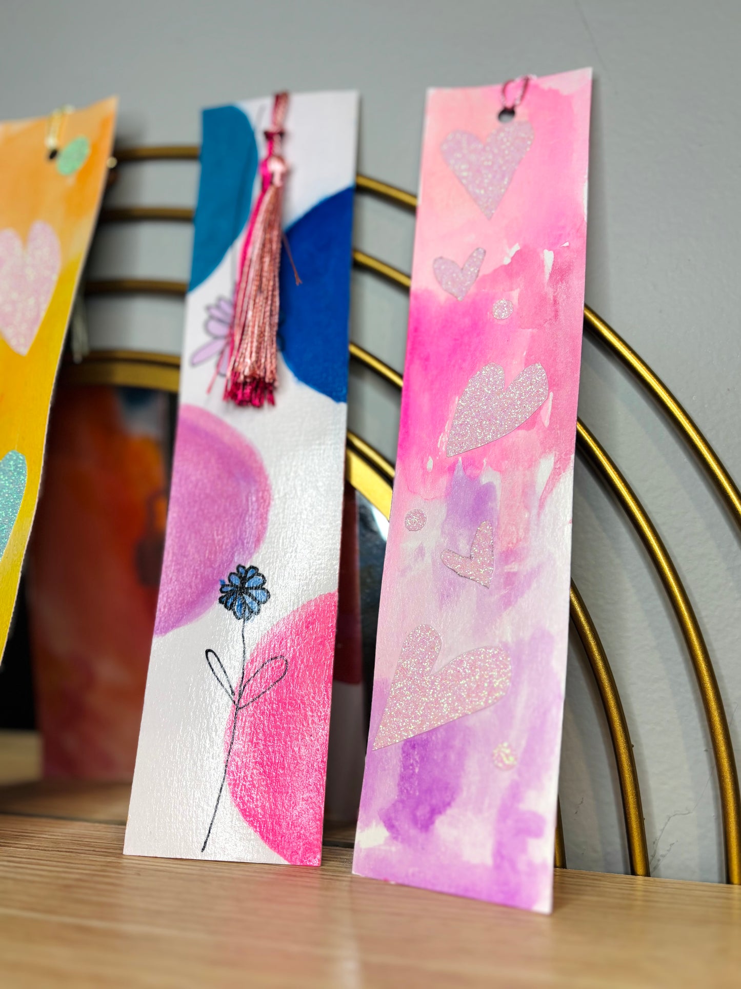 Custom XL Watercolor Bookmark