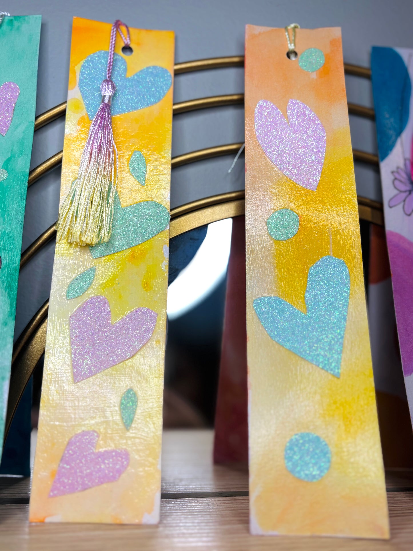 Custom XL Watercolor Bookmark