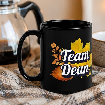 Team Dean Black Gilmore Fans Mug