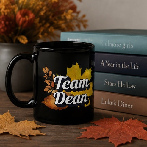 Team Dean Black Gilmore Fans Mug