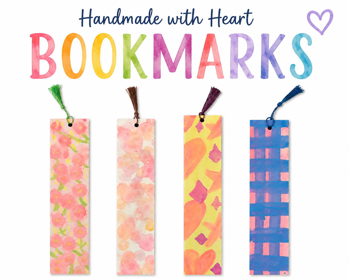Custom XL Watercolor Bookmark
