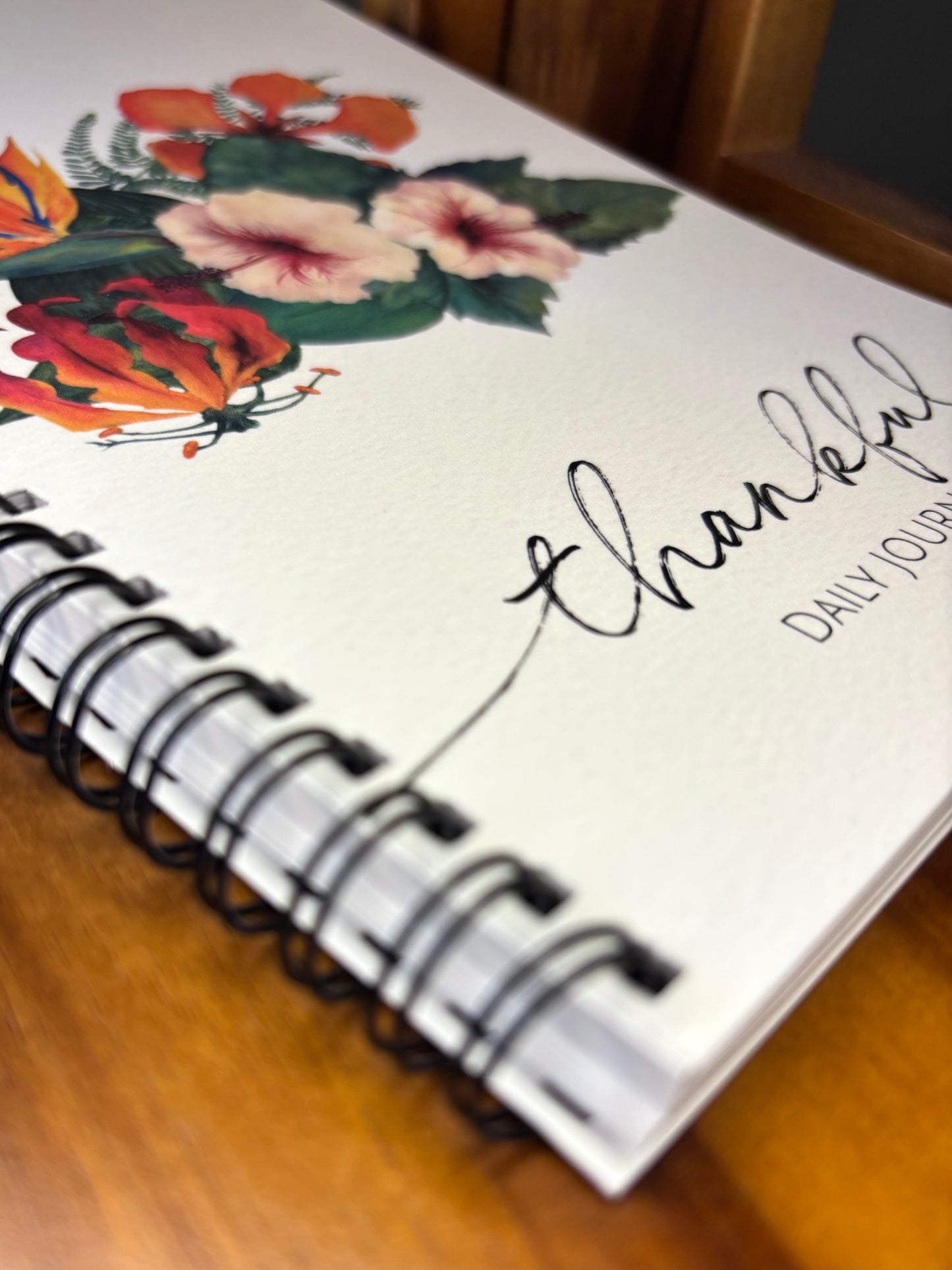 Tropical Bloom Spiral Journal