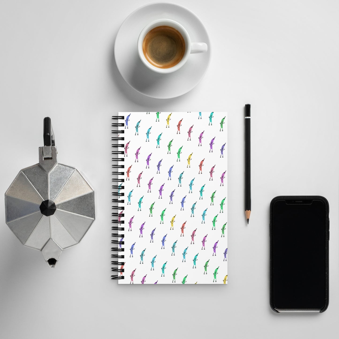 Joy the Dancing Banana Spiral notebook