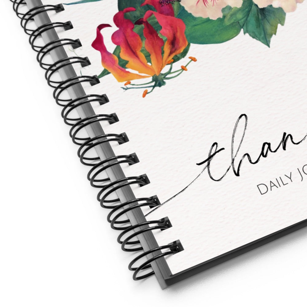 Tropical Bloom Spiral Journal