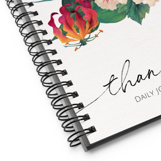 Tropical Bloom Spiral Journal